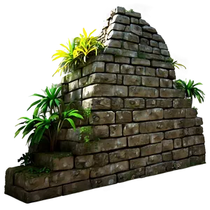 Ancient Wall Ruins PNG Jnw