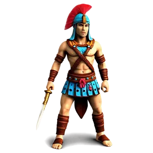 Ancient Warrior Figure PNG 37