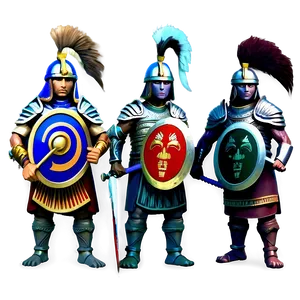 Ancient Warriors Soldiers Png Dgj15 PNG image