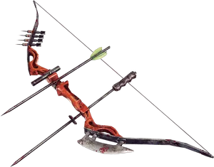 Ancient Weaponry Bowand Arrow PNG image