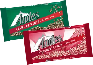 Andes Peppermint Baking Chips PNG image