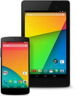 Android Devices Displaying Interface