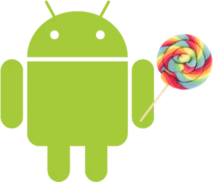 Android Lollipop Mascot PNG image