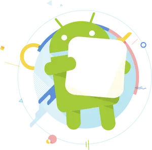 Android Marshmallow Mascot PNG image