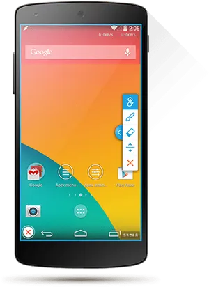 Android Smartphone Interface PNG image