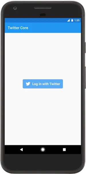 Android Twitter Login Screen PNG image