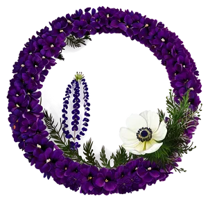 Anemone Flower Circle PNG 06252024 PNG
