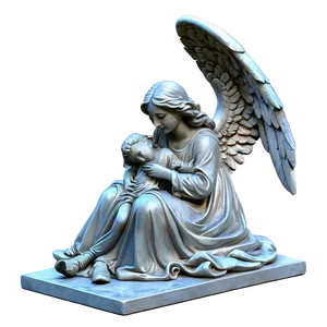 Angel And Child Sculpture PNG 06202024 PNG