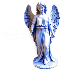 Angel Guiding Path Statue Png 8 PNG image