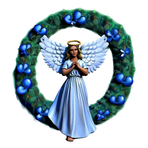 Angel Themed Wreath Png Vbs PNG image