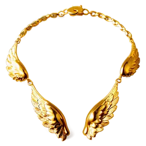 Angel Wing Gold Necklace PNG Fpi PNG