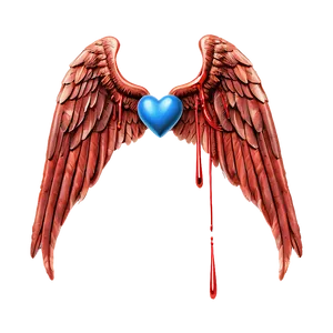 Angel Wings And Broken Heart Quote Png 06282024 PNG image