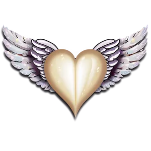 Angel Wings And Heart Png Msi19 PNG image