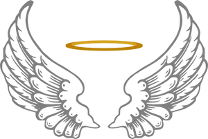 Angel Wingsand Halo Graphic