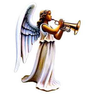 Angel With Trumpet Statue PNG 47 PNG