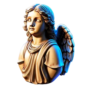 Angelic Statue Outline PNG Ays