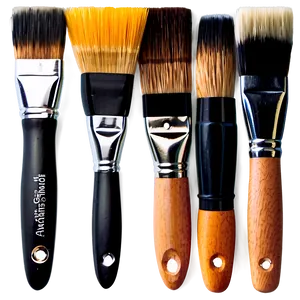 Angled Paint Brushes Png 06212024 PNG image