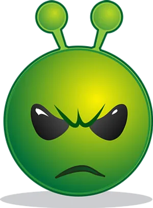 Angry Alien Cartoon Graphic