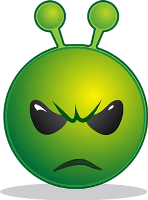 Angry Alien Emoji PNG image