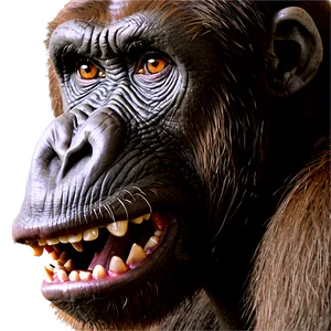 Angry Ape Design Png Pul PNG image