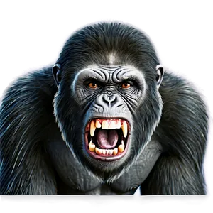 Angry Ape Design PNG Vja87