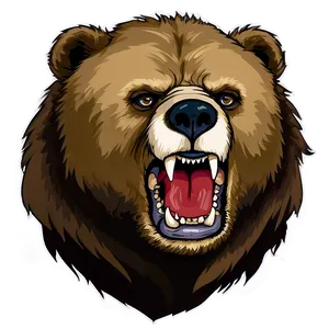 Angry Bear PNG 05032024