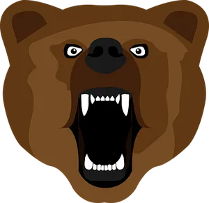Angry Bear Vector Illustration