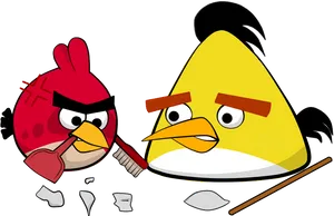 Angry Birds Redand Chuck PNG image