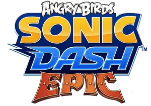 Angry Birds Sonic Dash Epic Logo PNG image