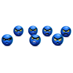 Angry Blue Emoji Png Rwv PNG image