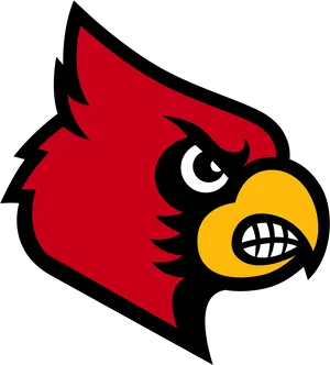 Angry Cardinal Mascot Graphic PNG image