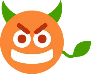 Angry Clementine Cartoon PNG image