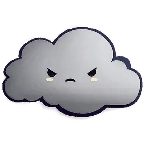 Angry Cloud Cartoon Png Hum96 PNG image