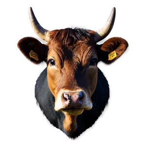 Angry Cow Face PNG 47