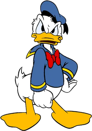 Angry Donald Duck Cartoon PNG image