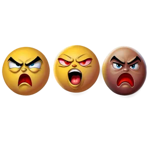 Angry Emoji For Texting Png 23 PNG image