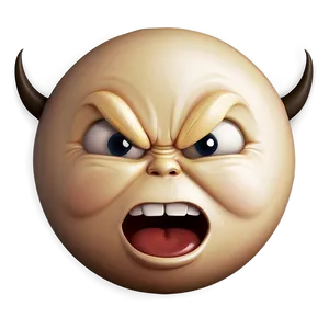 Angry Emoji In Vector PNG Acx77 PNG
