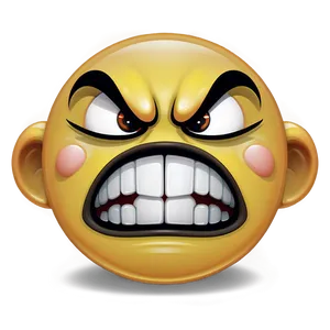 Angry Emoji In Vector PNG Dsw PNG