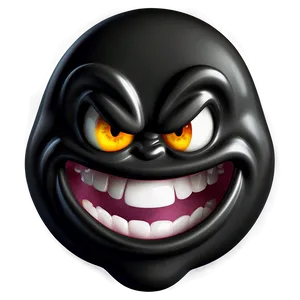 Angry Emoji With Black Background PNG 05252024 PNG