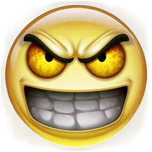 Angry Emoji With Glowing Eyes Png 23 PNG image