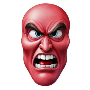 Angry Emoji With Red Face PNG 05252024 PNG