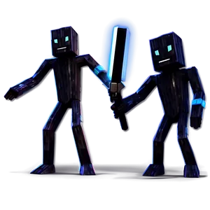 Angry Enderman Attack Stance PNG 62