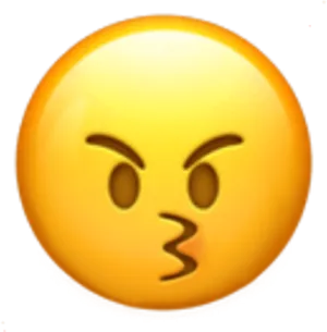 Angry Face Emoji Expression.png PNG