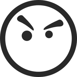 Angry Face Emoji Icon.png PNG