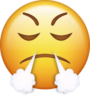 Angry Face Emojiwith Steam Nose.png PNG