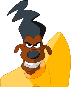 Angry Goofy Cartoon Character PNG image