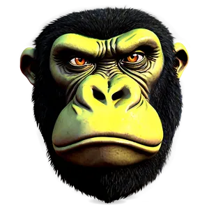 Angry Gorilla Eyes PNG 06252024 PNG