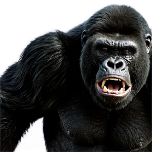 Angry Gorilla Growling Png Rwk PNG image