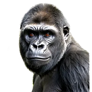 Angry Gorilla In Jungle Png 06252024 PNG image