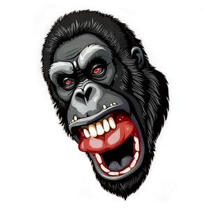 Angry Gorilla Mascot Design Png 06252024 PNG image